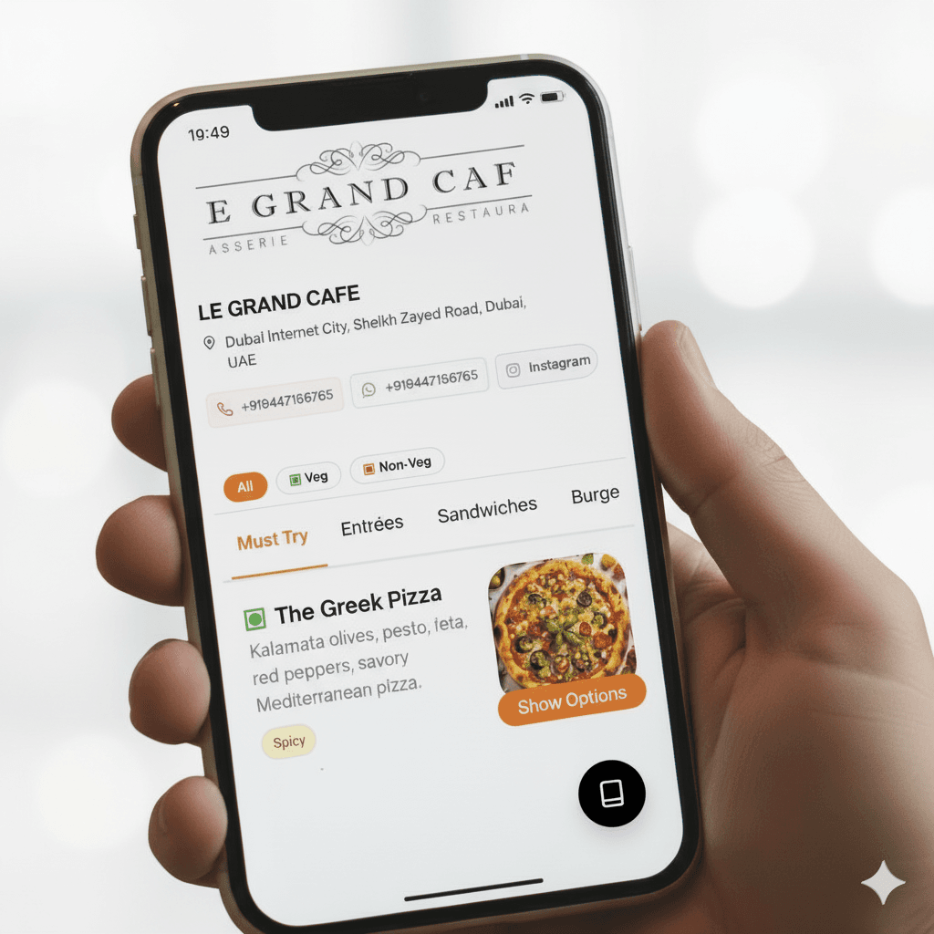Stunning Visual Menu